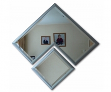 Design Spiegel Moderna I - Zweiteiliger Spiegel 110 x 110 cm
